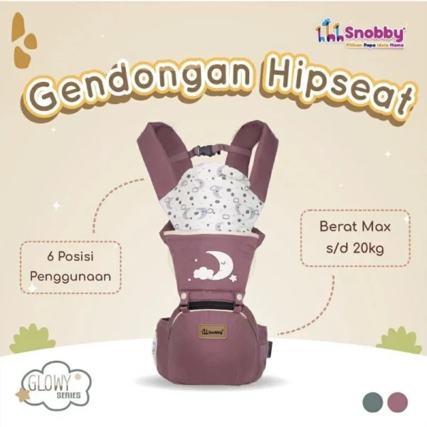 Snobby Gendongan Hipseat 6 Posisi Glowy Series
